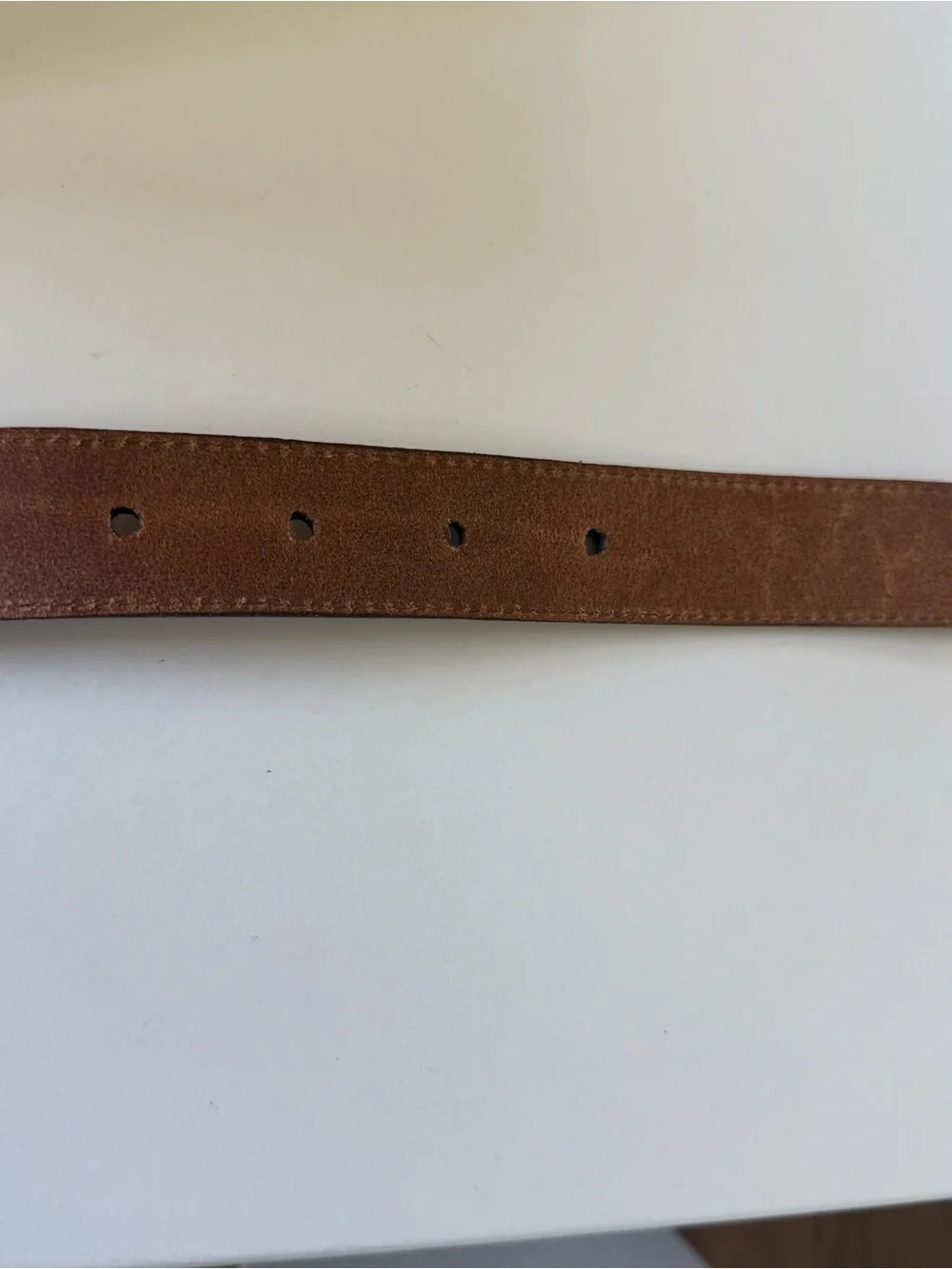 FootJoy Brown Leather Belt with Silver Tone Hardware Size 42 69318